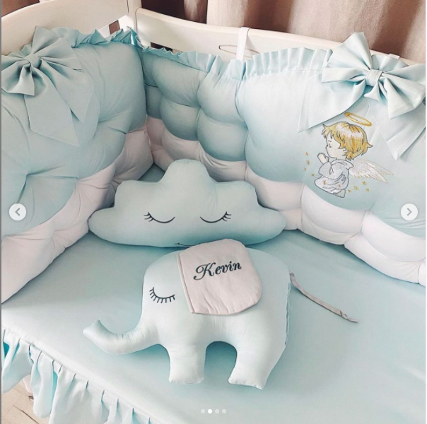 Bettumrandung mit Engel Bettumrandung mit Engel