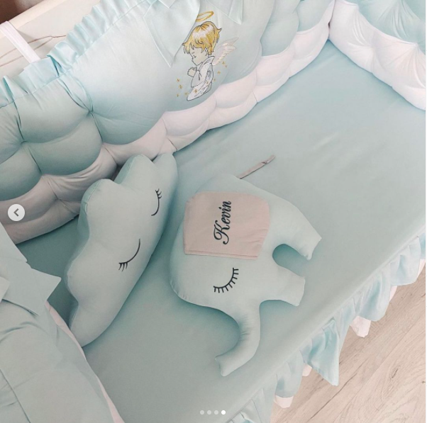 Bettumrandung mit Engel Bettumrandung mit Engel